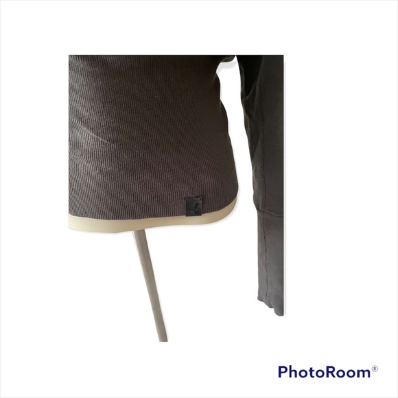 Aritzia Community Dark Grey Zip Up Sweater - X-Small - Picture 6 of 12